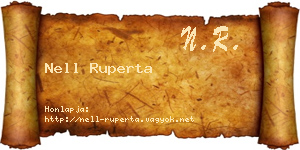 Nell Ruperta névjegykártya